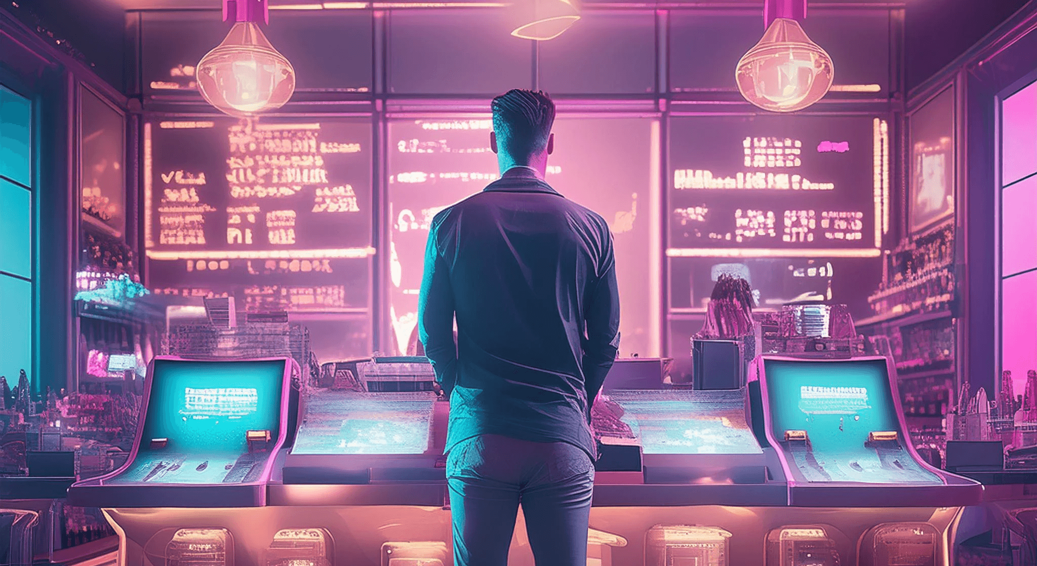 A person working on futuristic machines, bringing innovation to life.